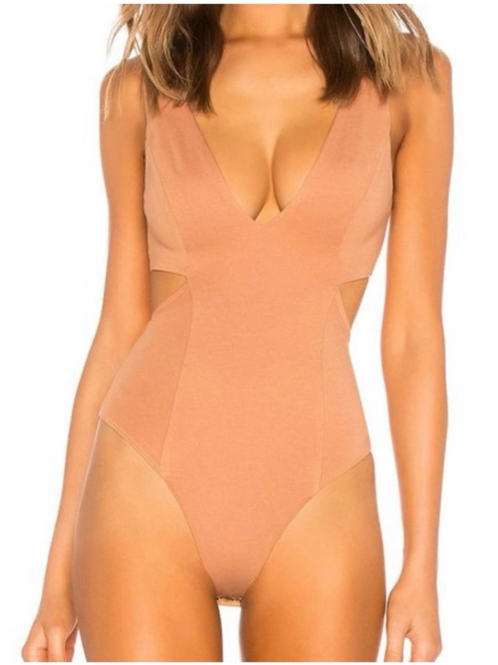 NBD STORMI BODYSUIT IN CAMEL!
